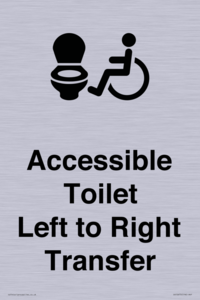 Accessible Toilet with Left to Right Transfer